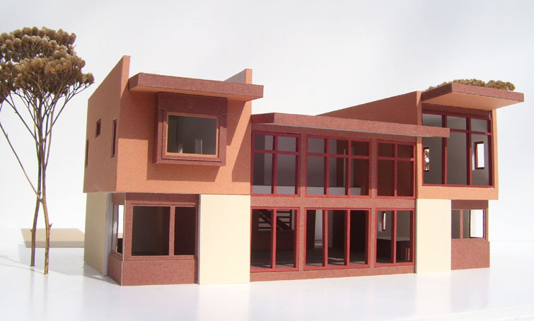 Stucco Contemporary Residence 5