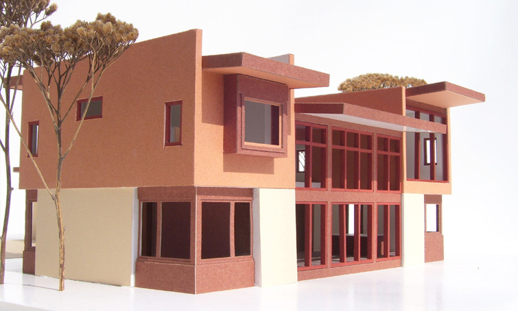 Stucco Contemporary Residence 4
